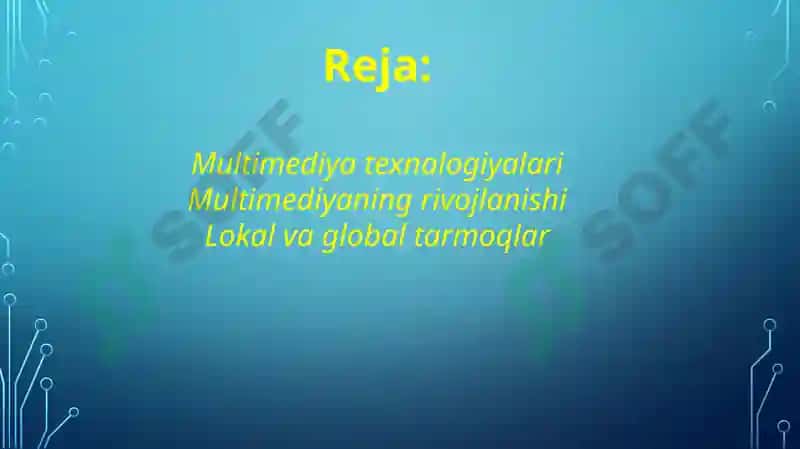 Media texnologiyalari kundalik hayotda 2