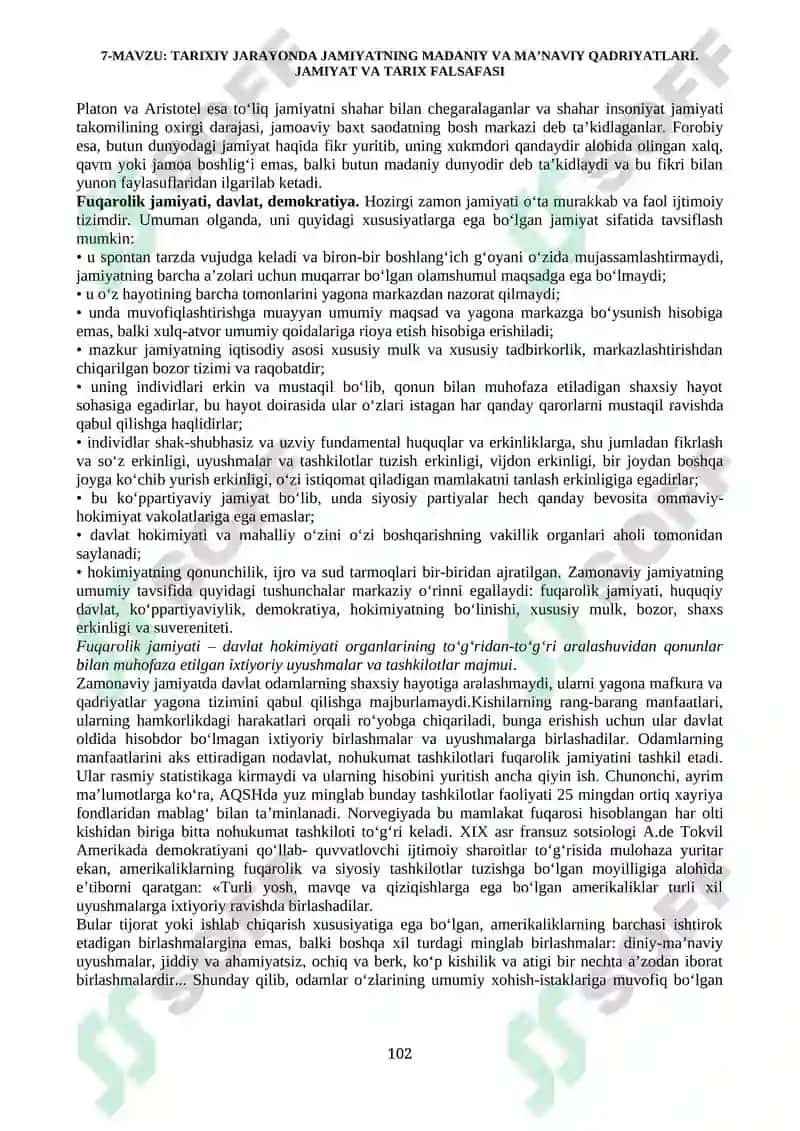 Jamiyat va Tarix Falsafasi 2