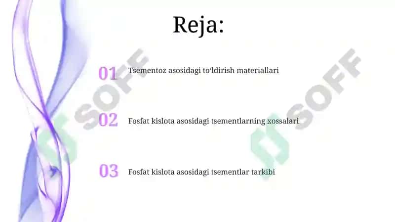Fosfat kislota asosli sementlar 2