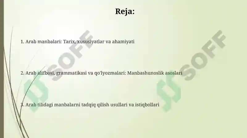 Arab manbalari 2