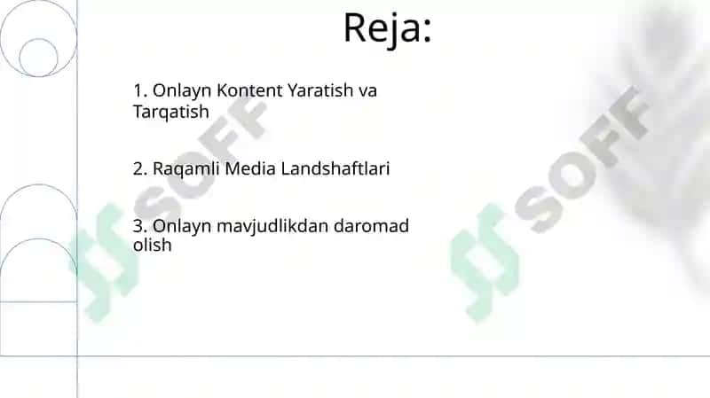 Media maydon va internet imkoniyatlari 2