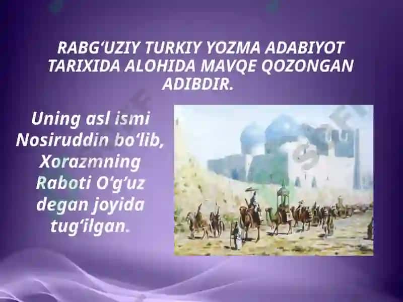 Nosiruddin Rabg`uziy. Qissasi Rabg‘uziy 2
