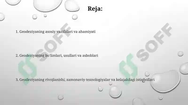 Geyodezoyaning vazifalari va ahamiyati 2