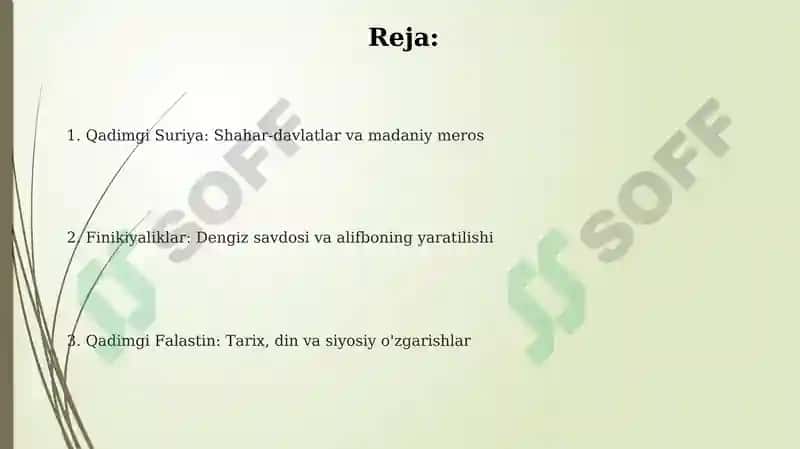 Qadimgi Suriya: Shahar-davlatlar va madaniy meros 2