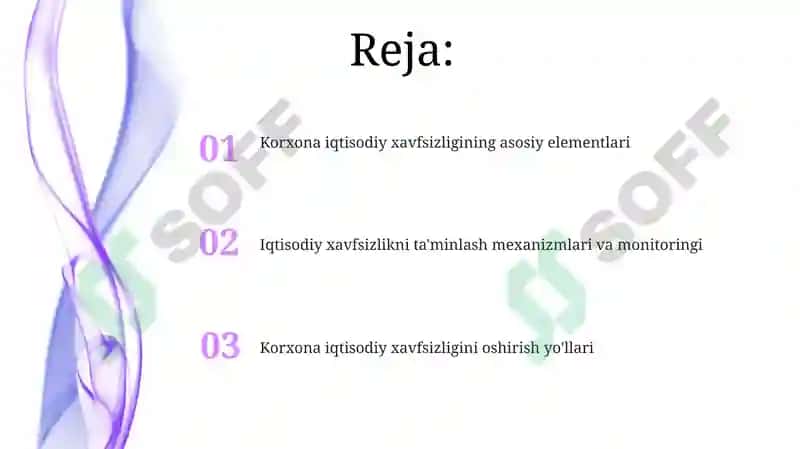 Korxonaning iqtisodiy havfsizligi 2