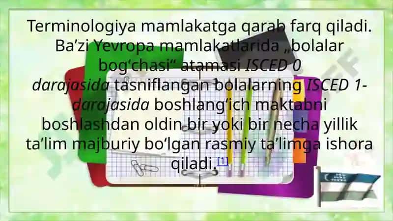 Maktabgacha ta'lim tarixi 2