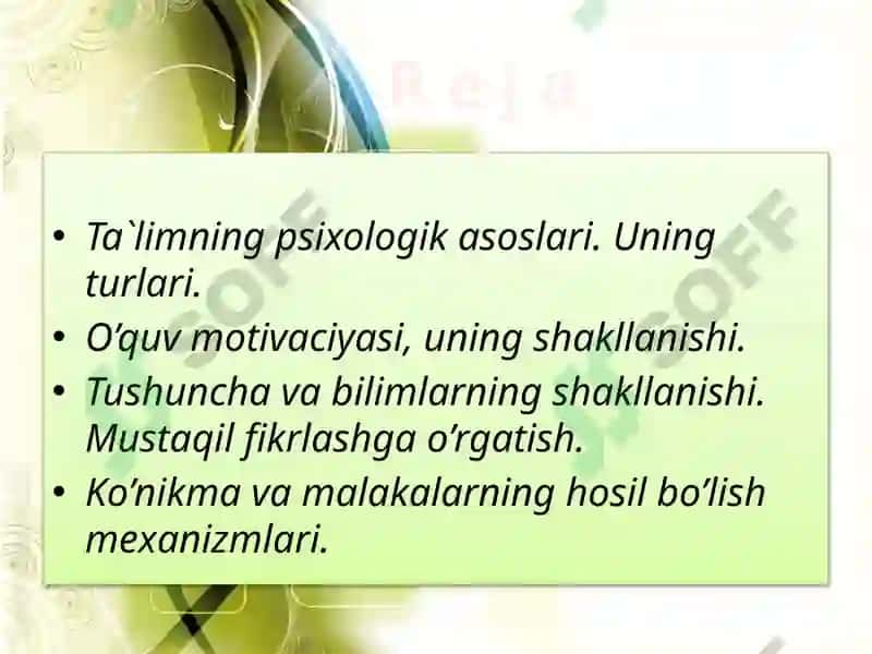 Ta`lim Psixologiyasi 2