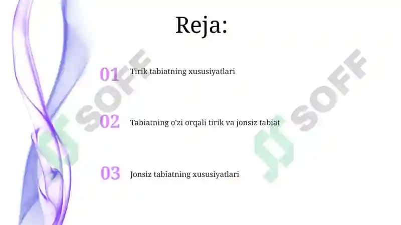 Tabiiy fandan jonli va jonsiz tabiat 2