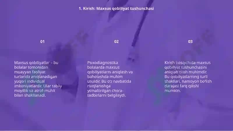 Maxsus Qobiliyatlar Psixodiagnostikasi 2
