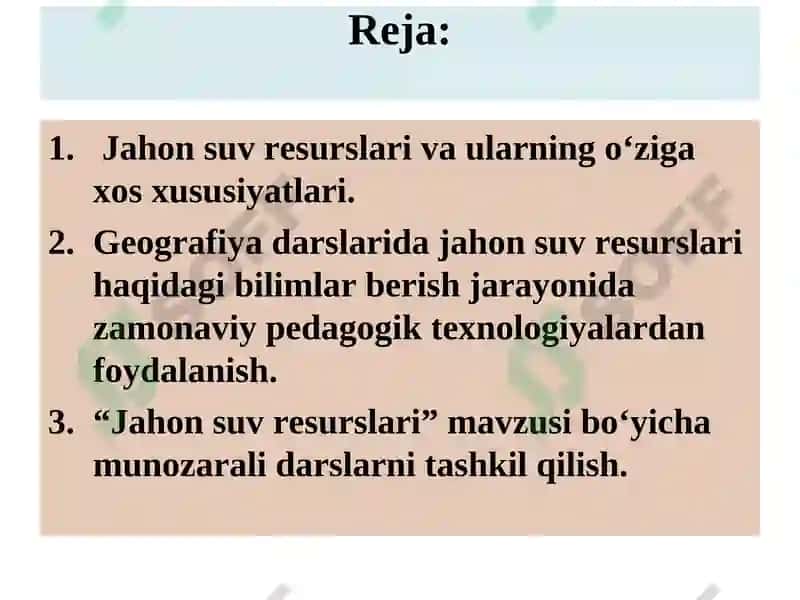 Jahon suv resurslari 2