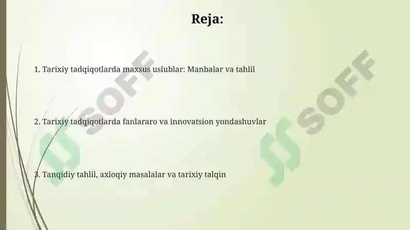 Tarix fani tadqiqotlarida maxsus tarixiy metodlar 2