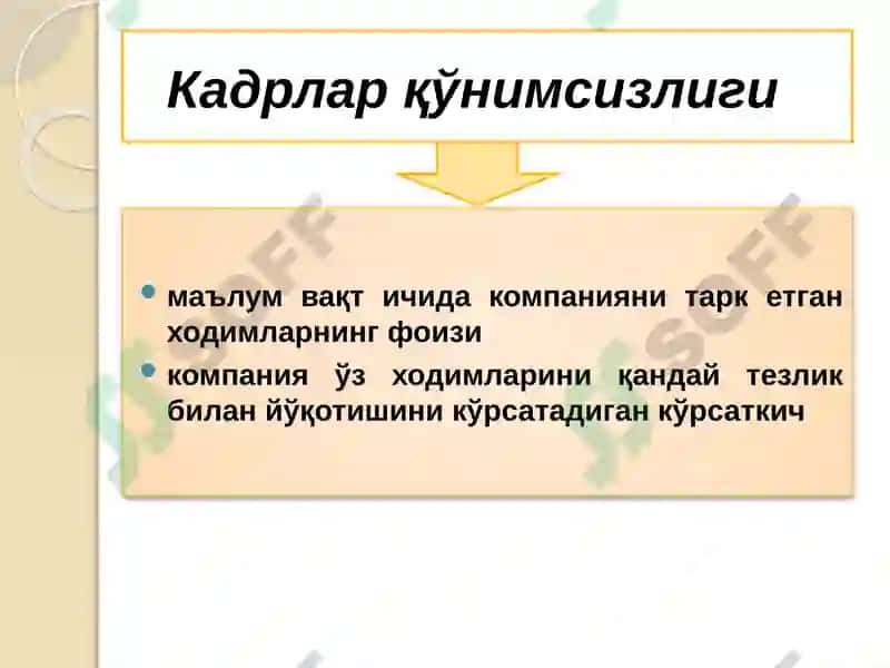 Кадрлар қўнимсизлигини бошқариш 2