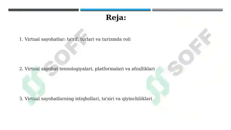 Virtual sayohatlar: Ta'rif, turlari va roli 2