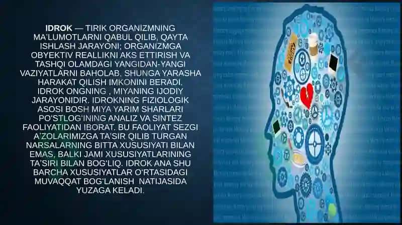 IdrokhaqidatushunchavaunigxususiyatlARI 2
