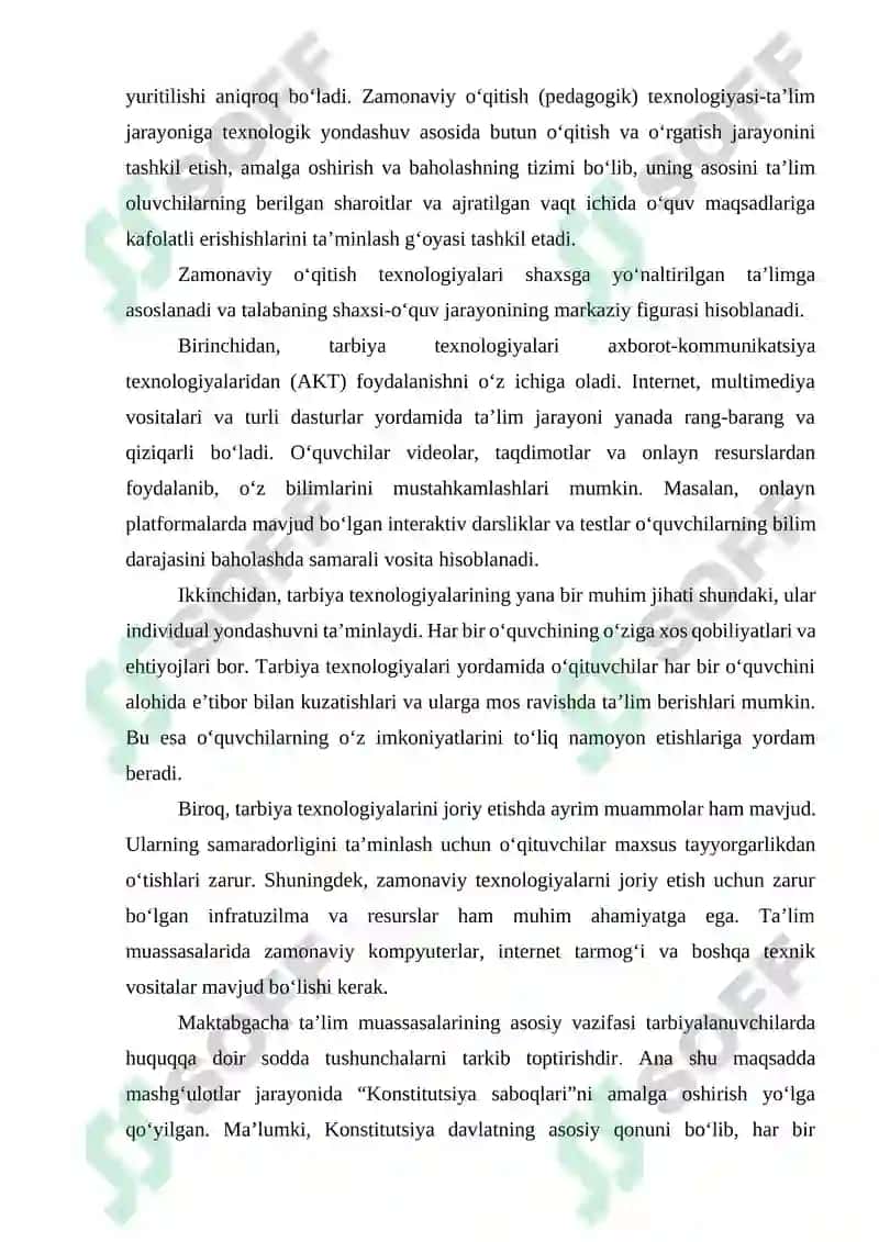 Tarbiya texnologiyalari 2