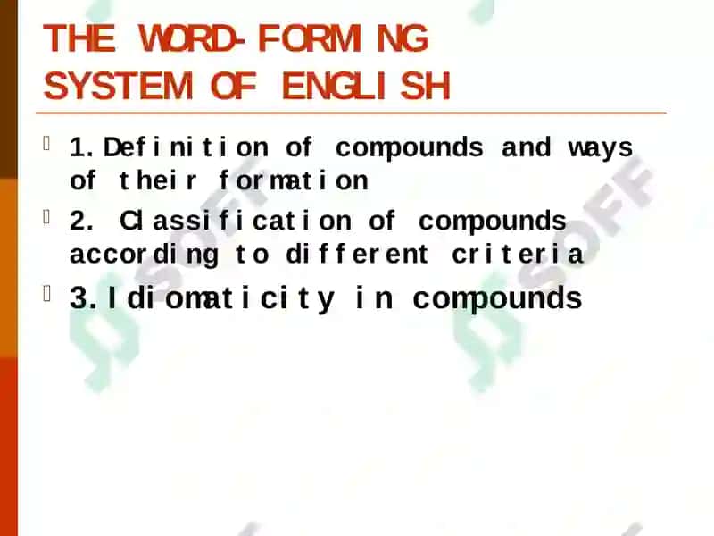 THE WORD-FORMING SYSTEM OF ENGLISH 2
