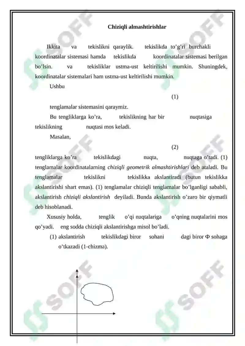 Chiziqli akslantirishlar va matritsalar 2
