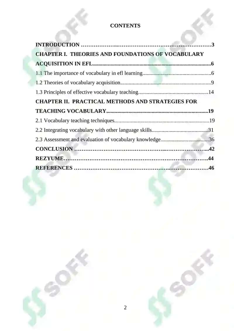Effective Methods of Teaching Vocabulary in EFL Classes 2