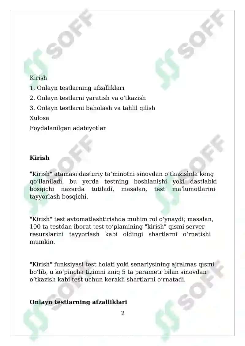 Onlayn testlar 2