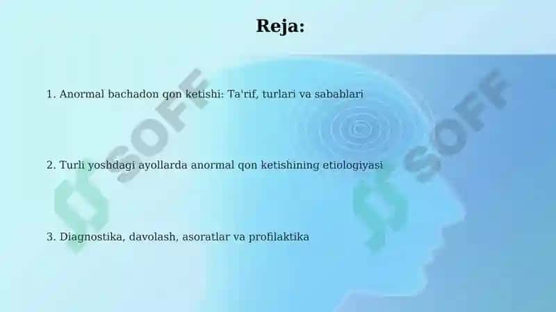 Anormal bachadon qon ketishi 2