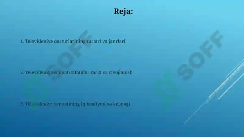 Televideniya sanoati sifatida 2