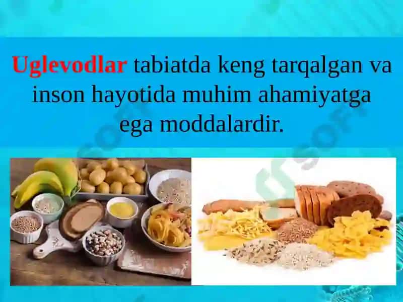 Uglevodlar.Monosaxaridlar.Olinishiva xossalari 2