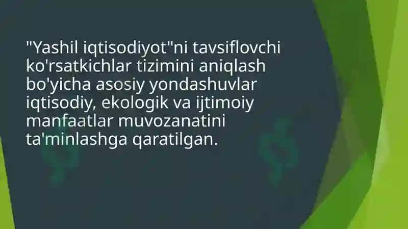 Yashil iqtisodiyot 2