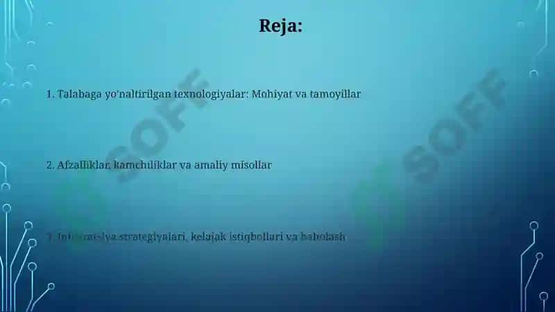 Talimnings haxsga yo'naltirish texnologiya 2