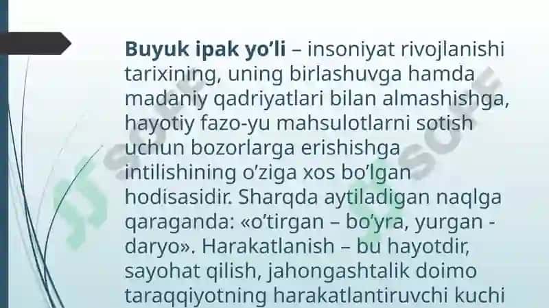 Buyuk ipak yo’lining shakillanish tarixi 2
