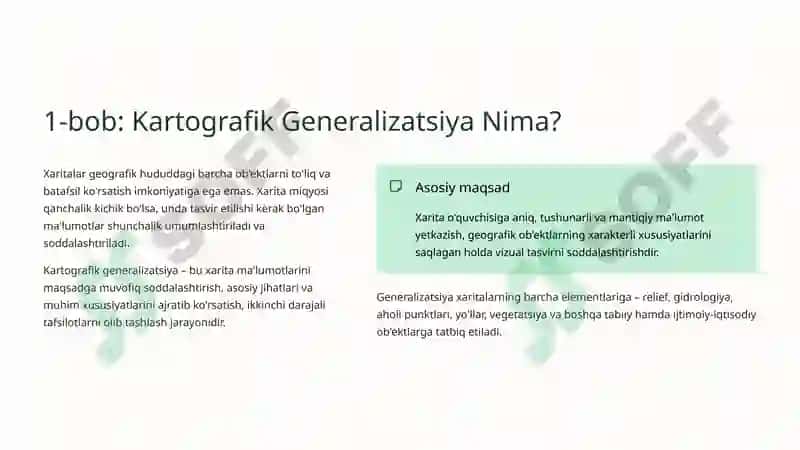 Kartografik Generalizatsiya 2