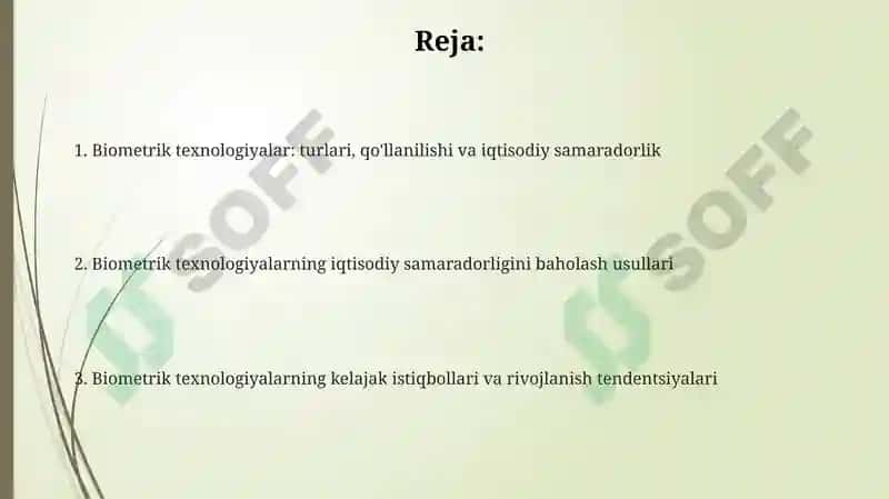 Biometrik texnologiyalar 2