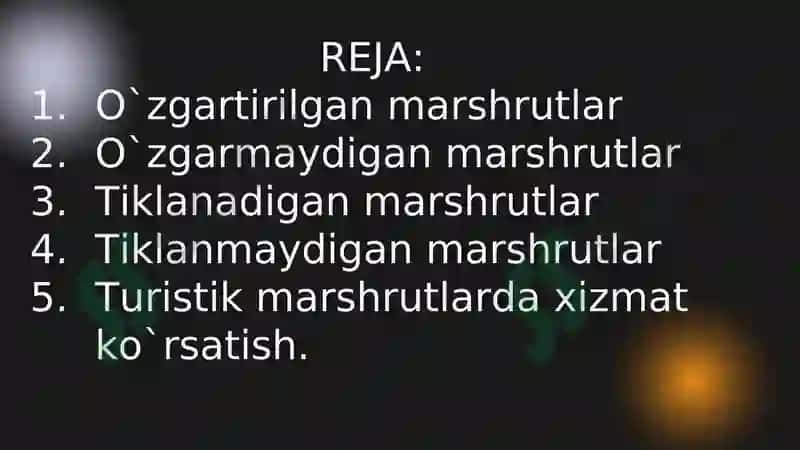 Turoperatorlar tomonidan ekskursion marshrutlarni ishlab chiqish shart sharoitlari 2