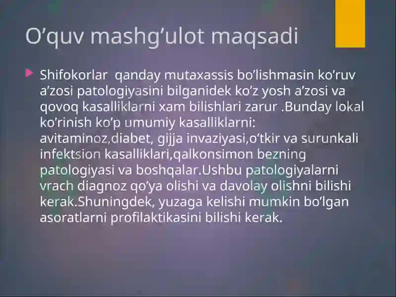 Qovoq kasalliklari 2