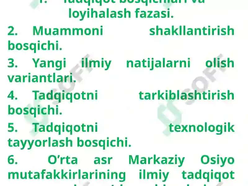 Tadqiqotusullari va ko'nikmalari 2
