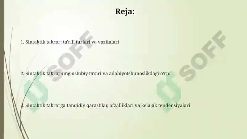 Sintaktik takrorlash 2