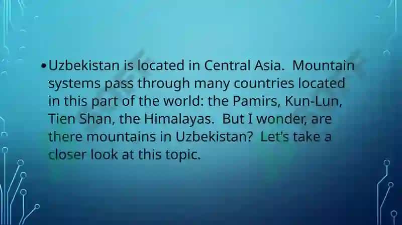 Mountains of Uzbekistan 2