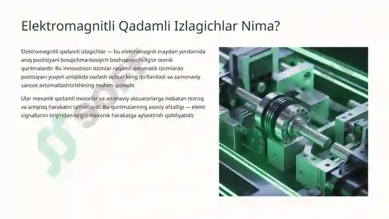 Elektromagnitli Qadamli Izlagichlar 2