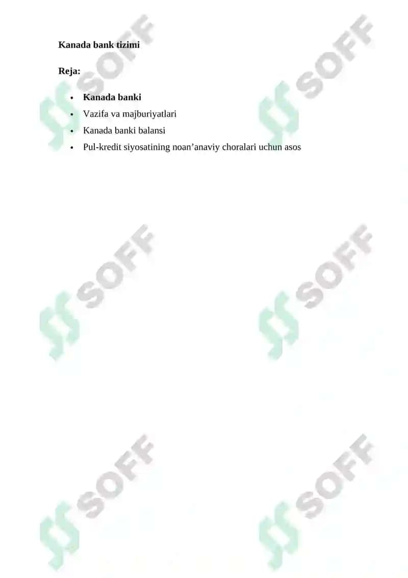 Kanada bank tizimi 2