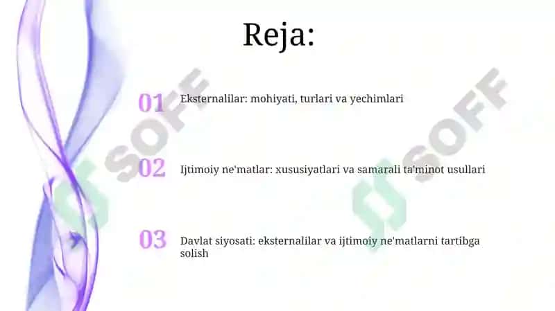 Tashqi Samaralar va Ijtimoiy Ne'matlar 2
