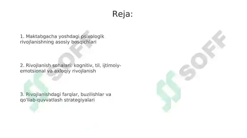 Maktabgacha yoshdagi psixologik rivojlanish 2
