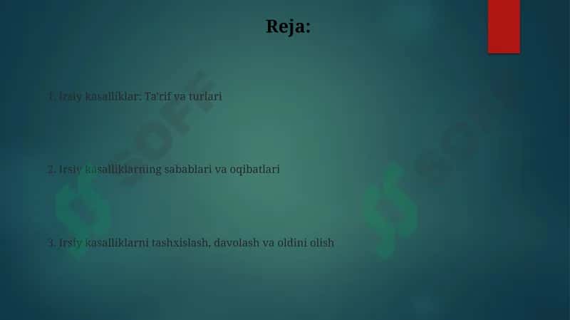 Irsiykasalliklar 2