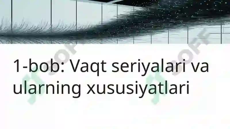 Vaqt Seriyalarini Tahlil Qilish 2