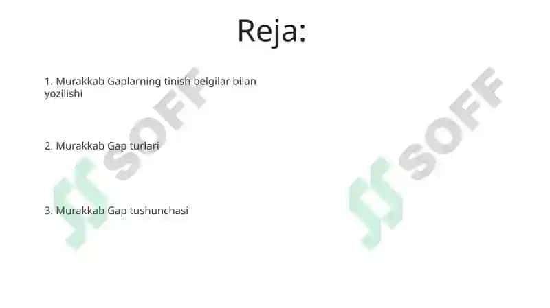 Murakkab qo'shma gap va uning turlari 2