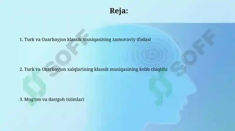 Turk va Ozarbayjon xalqlarining mumtoz musiqasi 2