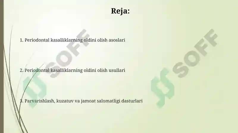 Paradont kasalliklari profilaktikasi 2