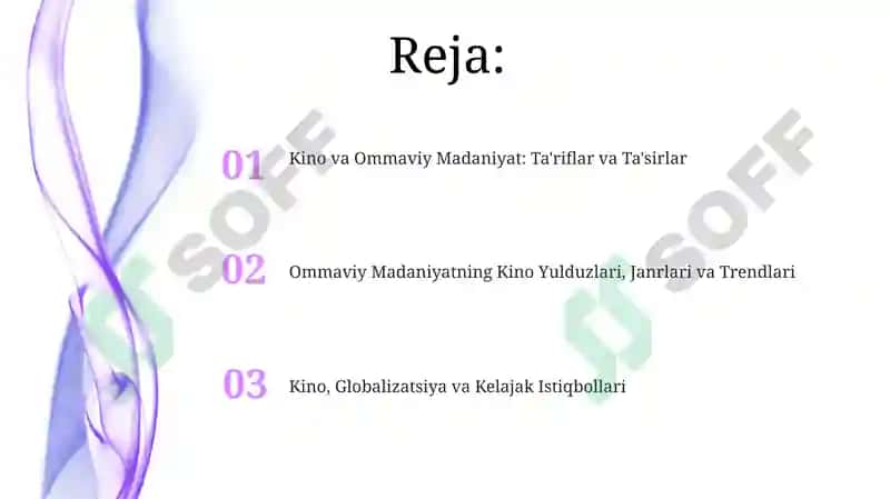 Kino va Ommaviy Madaniyat 2