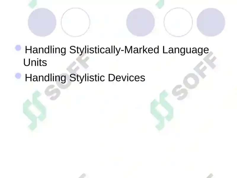 Stylistic Aspects of Translation 2