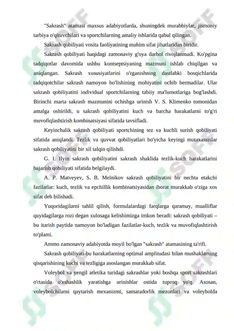 Sakrash qobiliyati va uning asosiy tarkibiy qismlari 2
