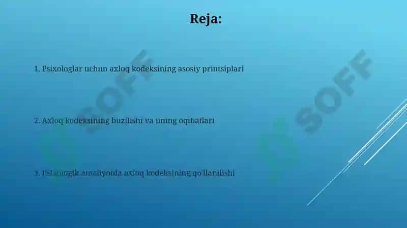 Psixologning kasb etikasi kodeksi 2