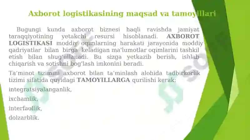 AXBOROT LOGISTIKASI 2